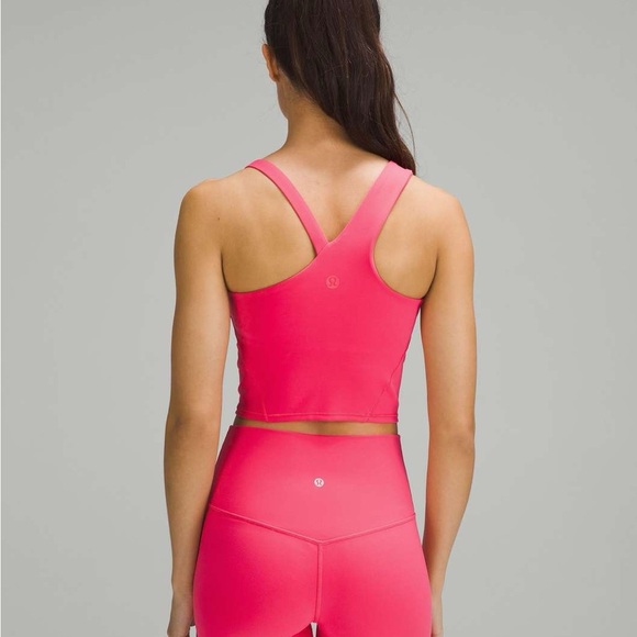 Lululemon Everlux Asymmetrical Tennis Tank Top Lip Gloss - Picture 6 of 11